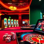 Experience thrilling gaming at PG88 with vibrant casino visuals showcasing poker chips and slot machines.