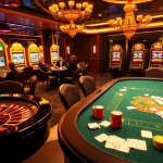 Rikvip players enjoying high-stakes poker and roulette in an elegant casino atmosphere.