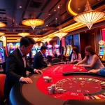 Engaging scene of players enjoying games at Hi88's luxurious online casino, showcasing thrilling excitement.