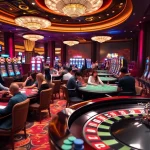 Engaged players at SC88-themed casino tables enjoying exciting gambling action.