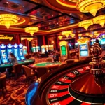 TR88 betting slip highlighted on a lively casino floor with players enjoying card games.