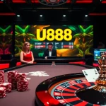 Experience thrilling online betting at U888, with vibrant casino tables and exciting games.