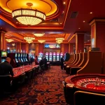 Engage with thrilling games at https://gg88.biz/, showcasing vibrant slot machines and poker tables.