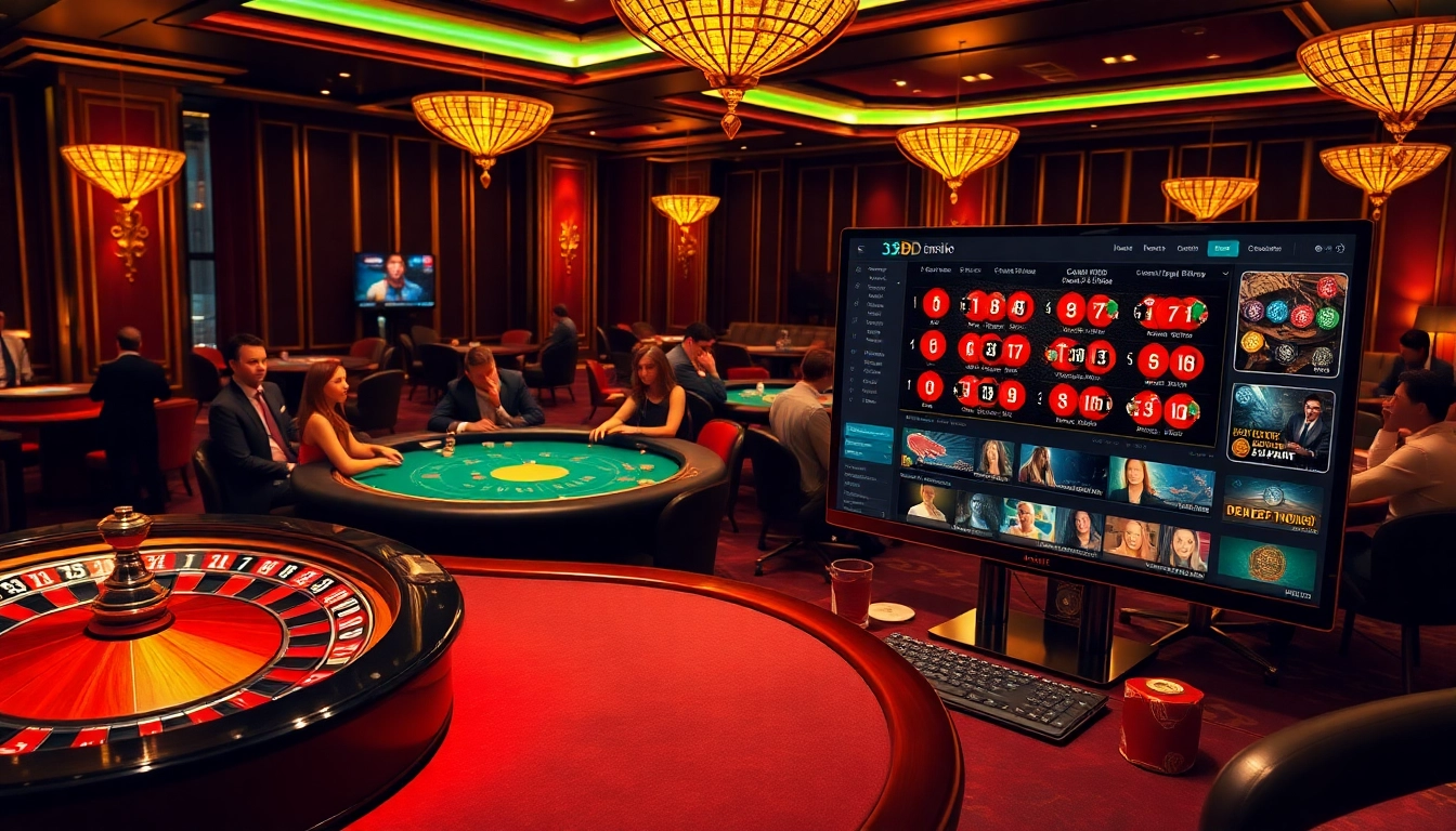 Experience the excitement of 33BD casino with vibrant tables and thrilling players.