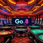 Go8 offers roulette and poker action in a vibrant casino ambiance with luxurious tables.