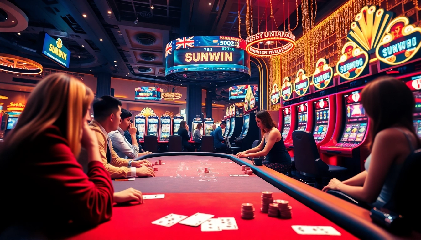 Experience the excitement at SUNWIN, the luxurious online gaming destination showcasing thrilling casino games.