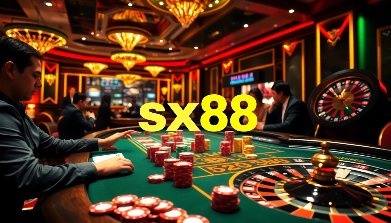 Players at the sx88 poker table experience thrilling moments as they strategize for victory.