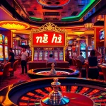 Players celebrate a big win at a nổ hũ slot machine, highlighting casino excitement and luxury.
