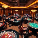 Experience the thrill of gaming in a vibrant casino, highlighting the allure of trang chủ s666 through engaging table and slot games.