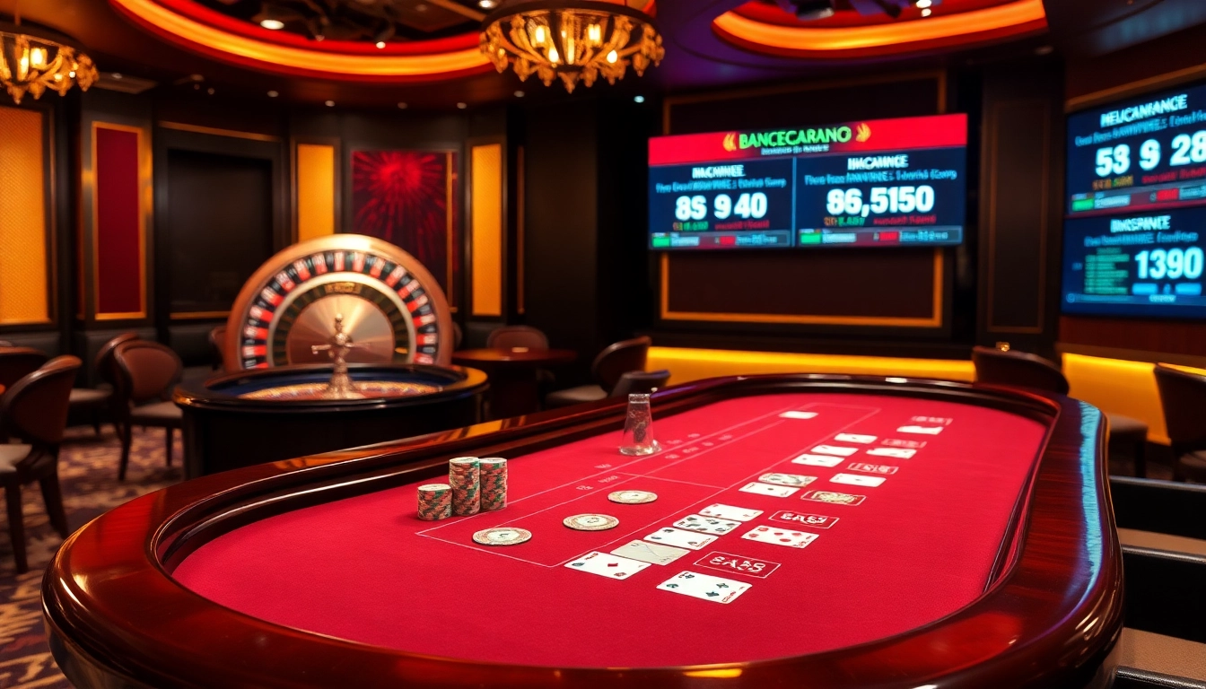 Engage in thrilling baccarat and poker activities at bancadoithuong casino, showcasing elegance.