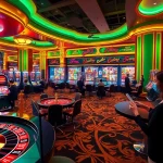 Experience online gambling at https://fly88.ad/ with a vibrant casino scene featuring roulette, slots, and poker.