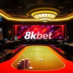 Experience the thrill of live gameplay at 8kbet casino, showcasing dynamic betting tables and vibrant action.
