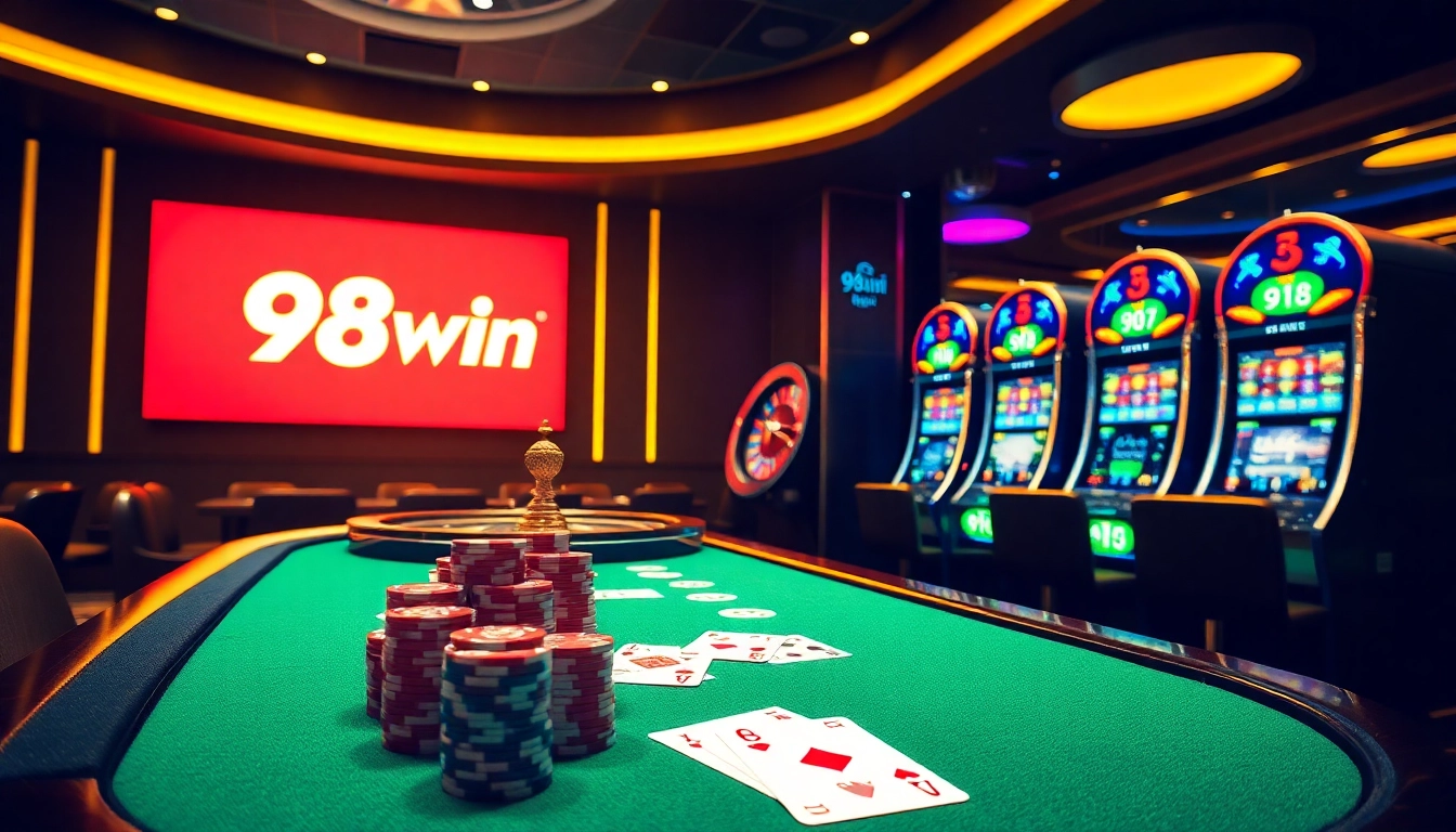 Experience the excitement of 98win with engaging casino games and vibrant gaming atmosphere.
