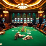 Competitive players enjoying MK 8-themed casino games at an elegant poker table.