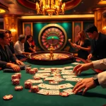 Experience thrilling gameplay at https://iwincom.net/ with a vibrant casino table showcasing poker action.