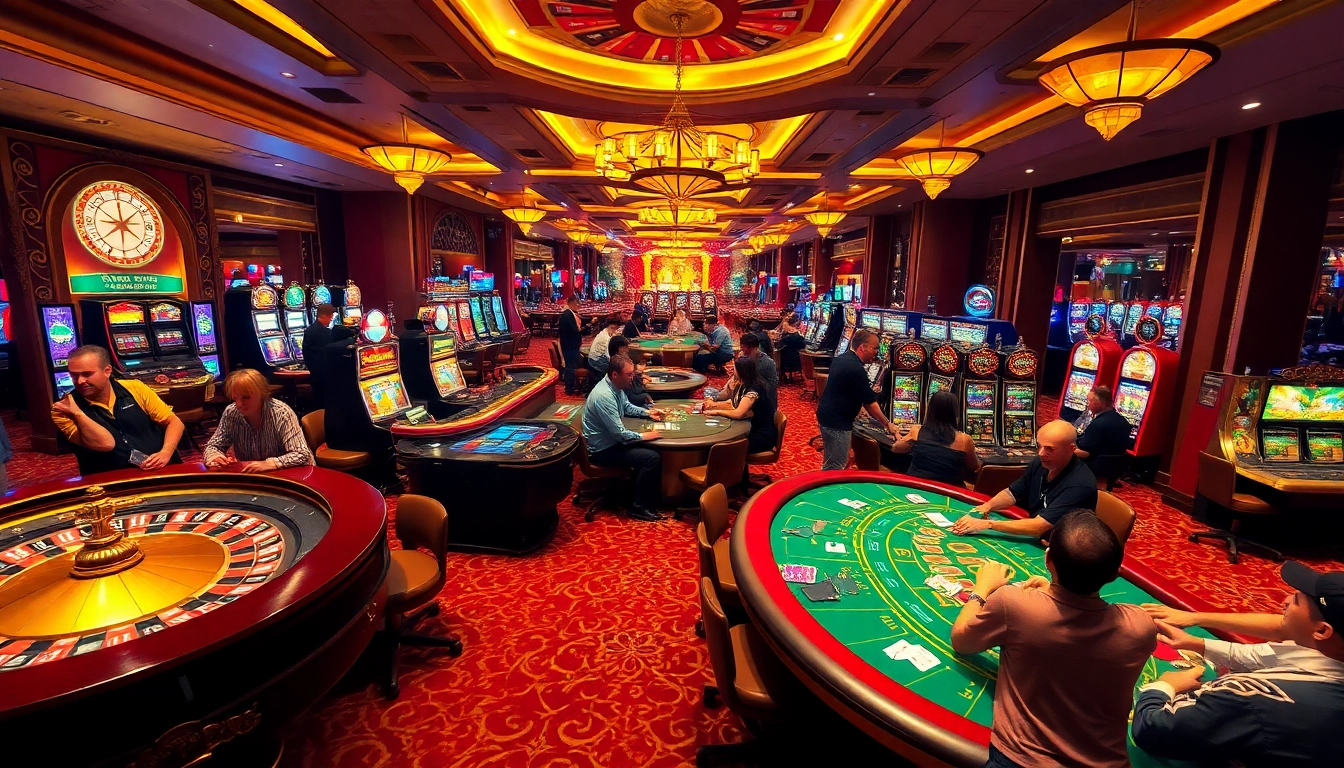 Experience thrilling gameplay at https://vaobet.jp.net/ casino with vibrant tables, slots, and enthusiastic players.