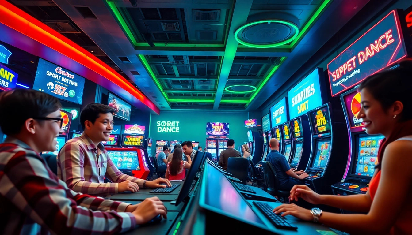 Exciting online gaming experience at sbobet.dance showcasing poker and sports betting.