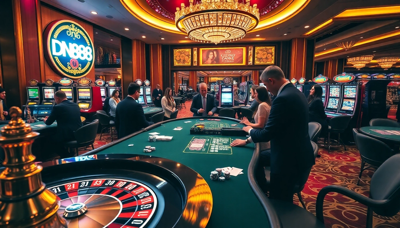 Experience thrilling gambling at DN88 with vibrant casino games and high-stake excitement.