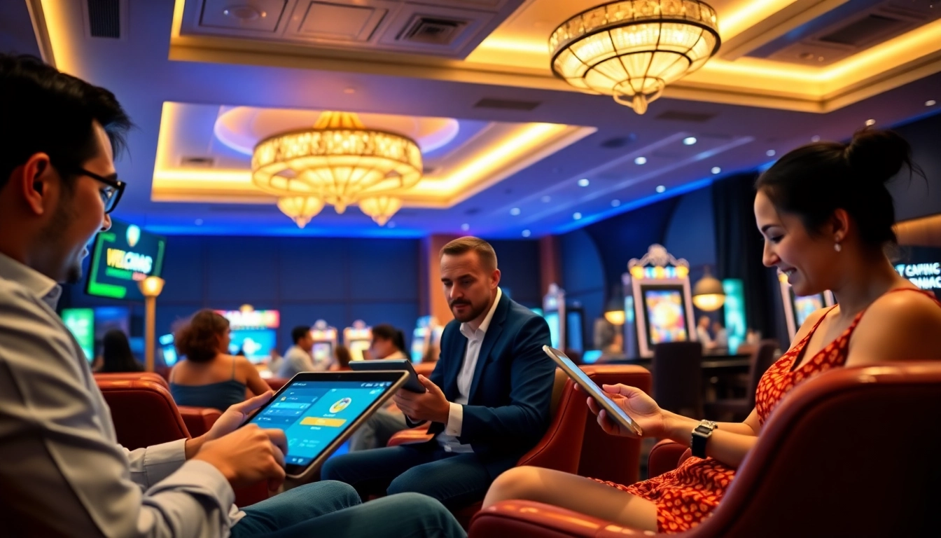 Exciting online gambling experience at tk88win.live with players engaged in digital games.