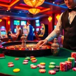 Experience the thrill of xx88 at a luxurious casino roulette table with players and vibrant chips.