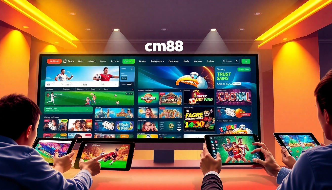 Engaging online gambling experience at cm88 with diverse game options.