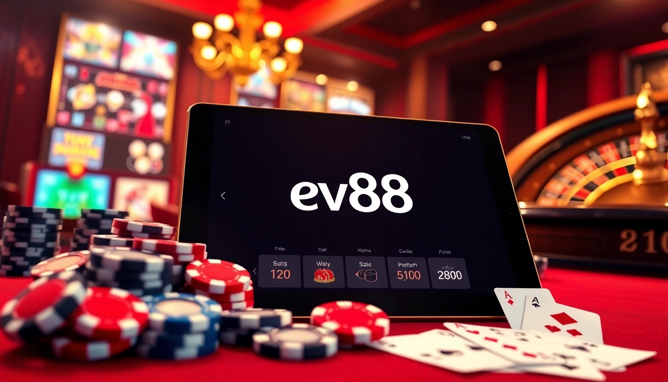 Experience the excitement of ev88 online casino with vibrant graphics and engaging gameplay.