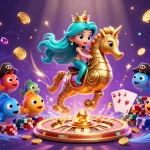 Win big with RR88's exciting jackpot scene featuring vibrant characters and rich casino elements.