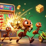 top nhà cái uy tín brings an exciting heist of ants in a vibrant 3D casino scene