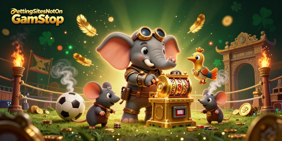 Engage in thrilling basketball action at BettingSitesNotOnGamStop with vibrant visuals of steampunk characters enjoying sports.