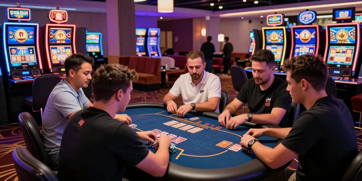Exciting online casino atmosphere featuring players engaging in games using credit cards at https://ieee.org.uk as the focal point, showcasing vibrant decor and gaming options.